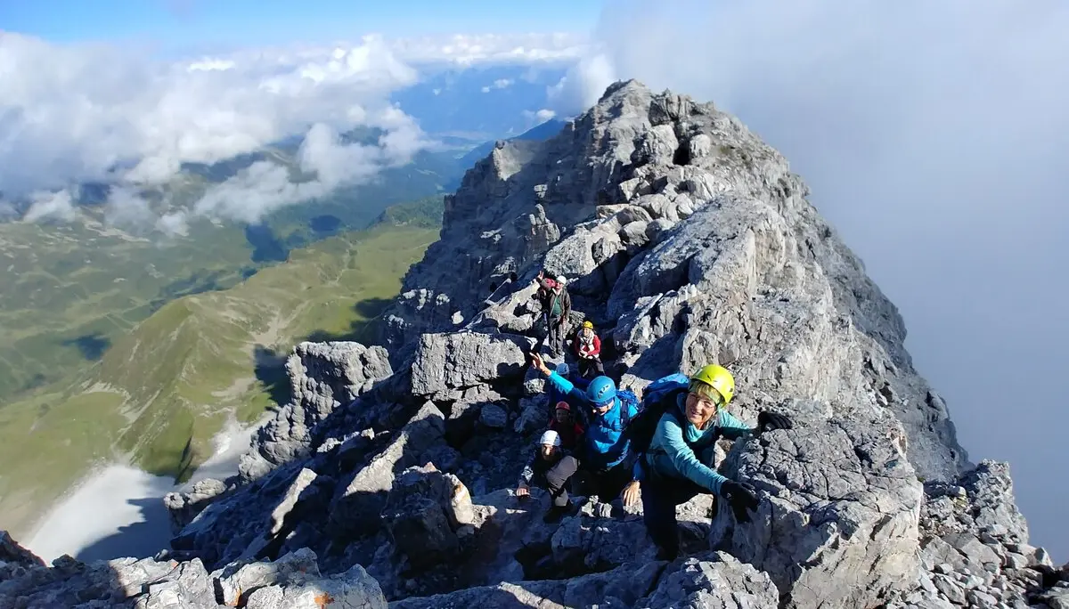 Gipfelgrat der Schlicker Seespitze | © Annette Gröbner
