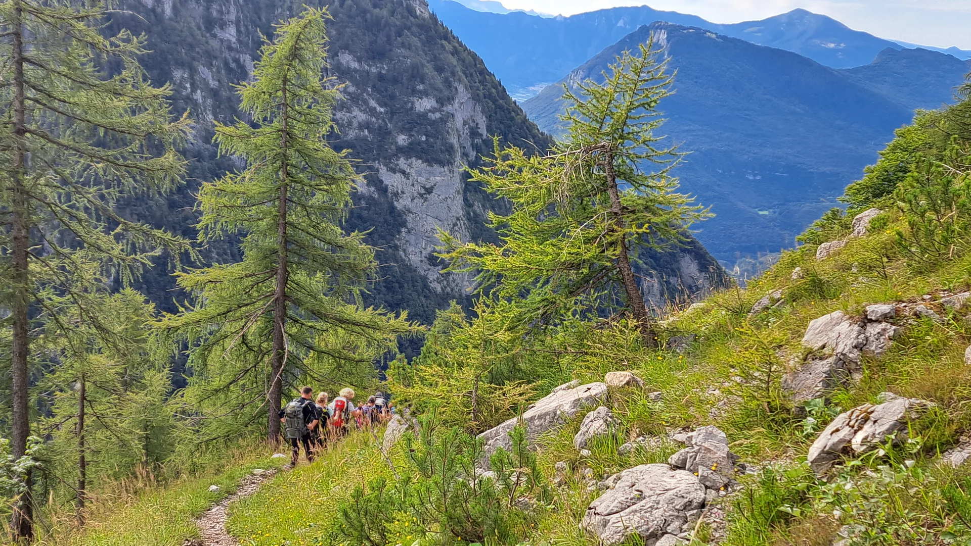 Im Abstieg nach  San Lorenzo | © C.Ammann