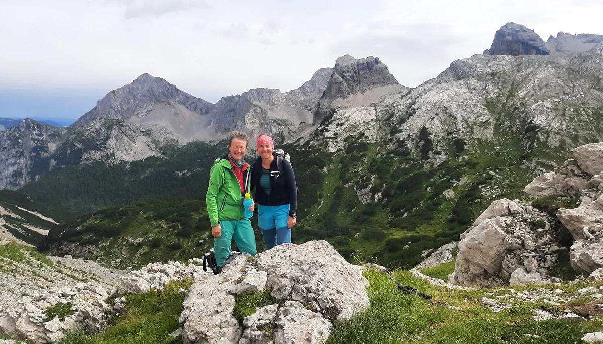 Das Kompetenzteam am Pso. della Gaiarda, 2242m | © A.Roser
