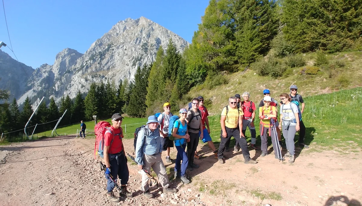2 im Abstieg zur Bergstation Meran2000 | © A.Gröbner
