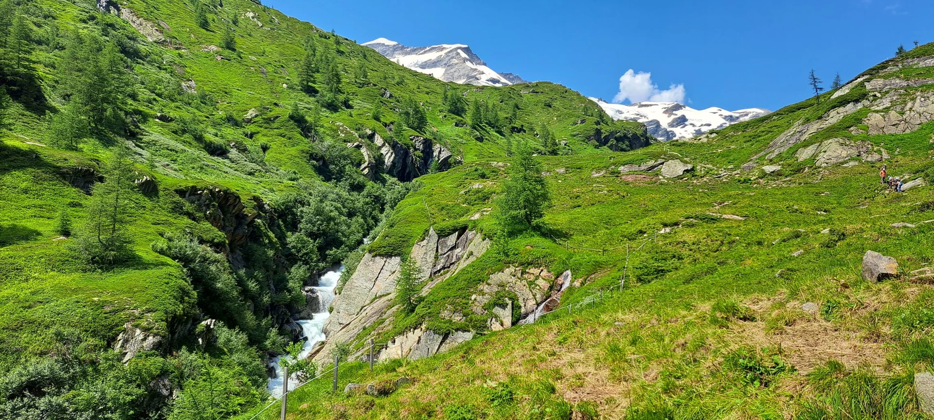 am Aufstieg zur Essener-Rostocker-Hütte | © C.Ammann