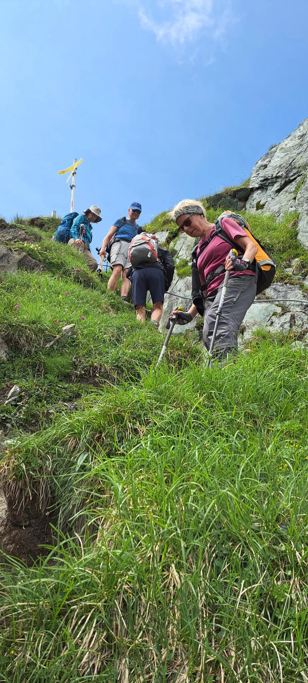 Abstieg beim Eselrücken | © C.Ammann