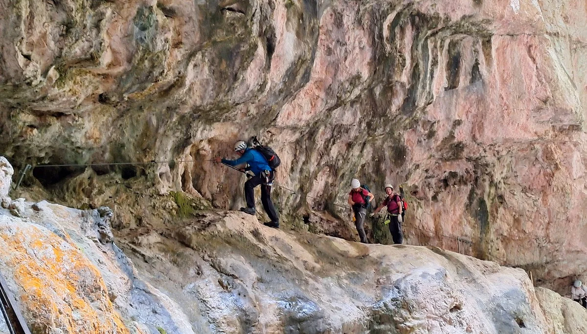 Klettersteigpassage in der Buroneschlucht | © Franz Schwerthöffer