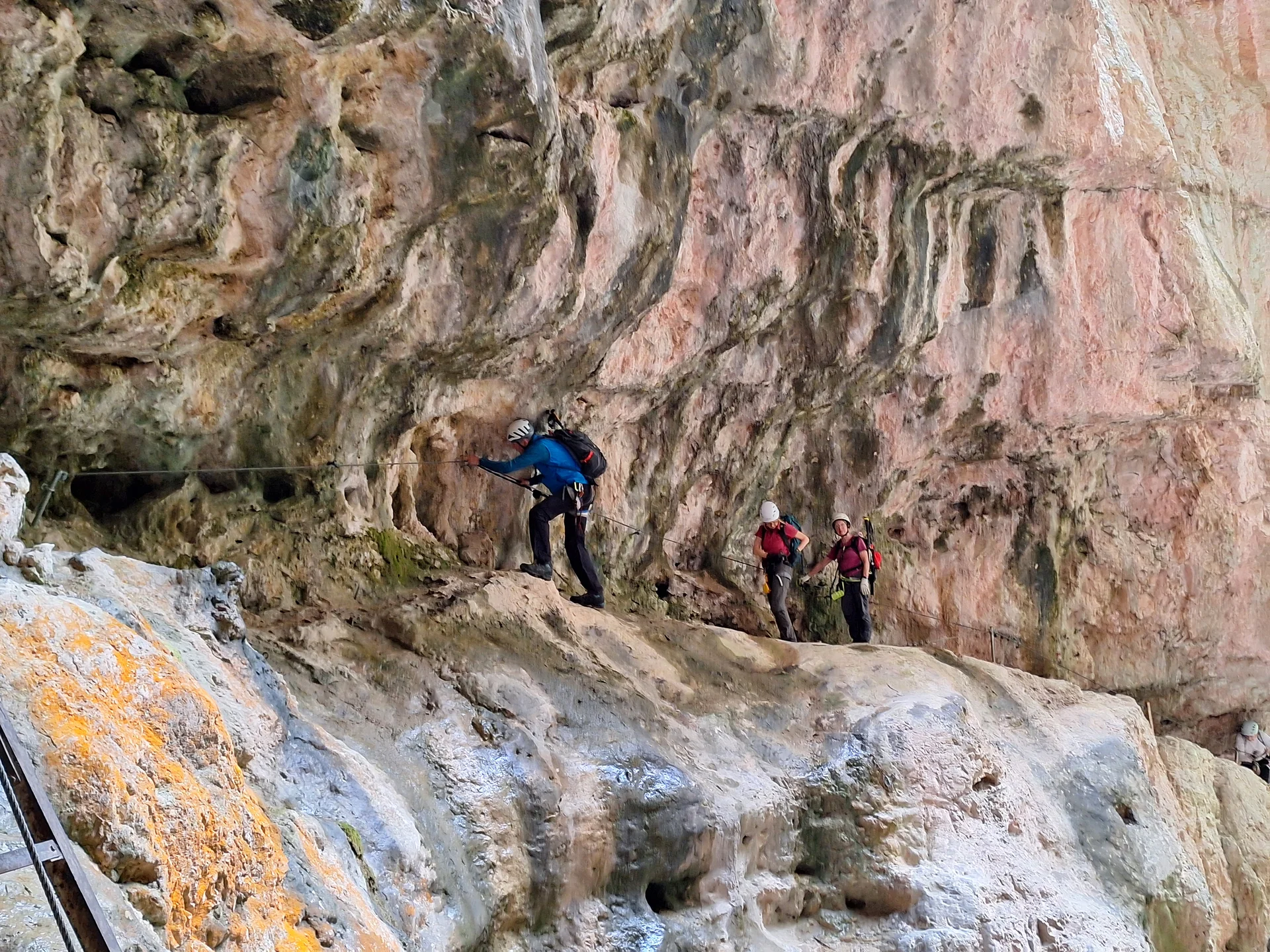 Klettersteigpassage in der Buroneschlucht | © Franz Schwerthöffer