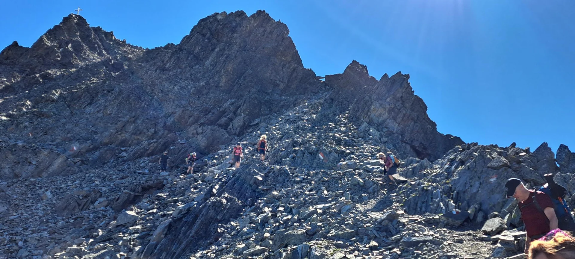 Abklettern vom Wildgrat | © C.Ammann