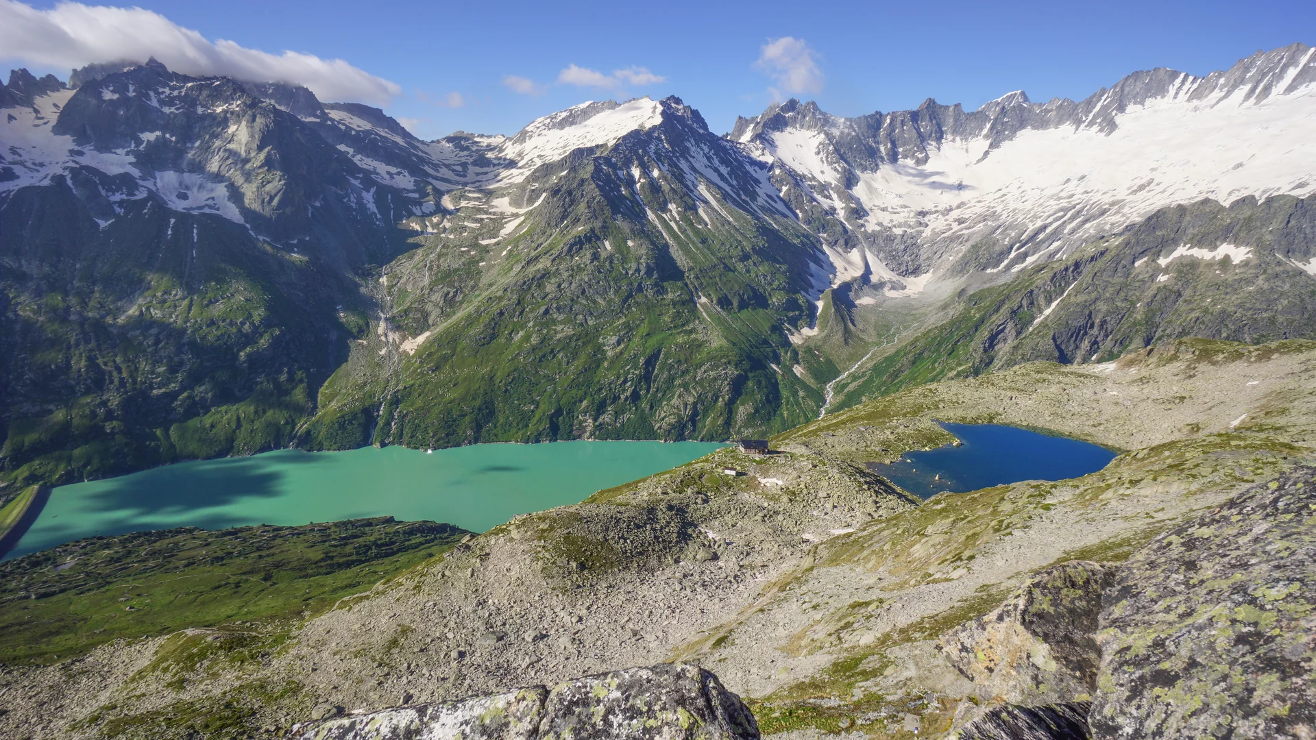 Göscheneralpsee, Bergseehütte und Bergsee | © R. Kappler