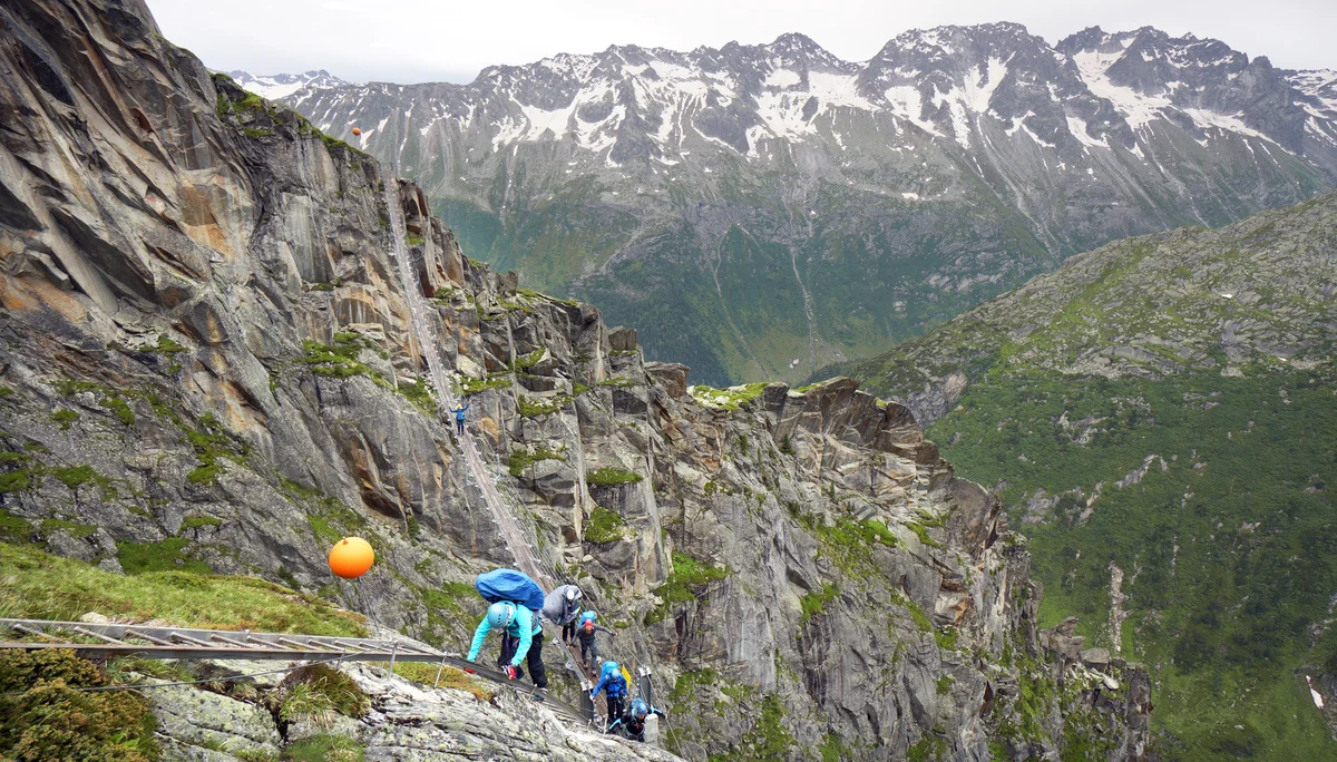 Salbit-Brücke und Leiterausstieg | © R. Kappler