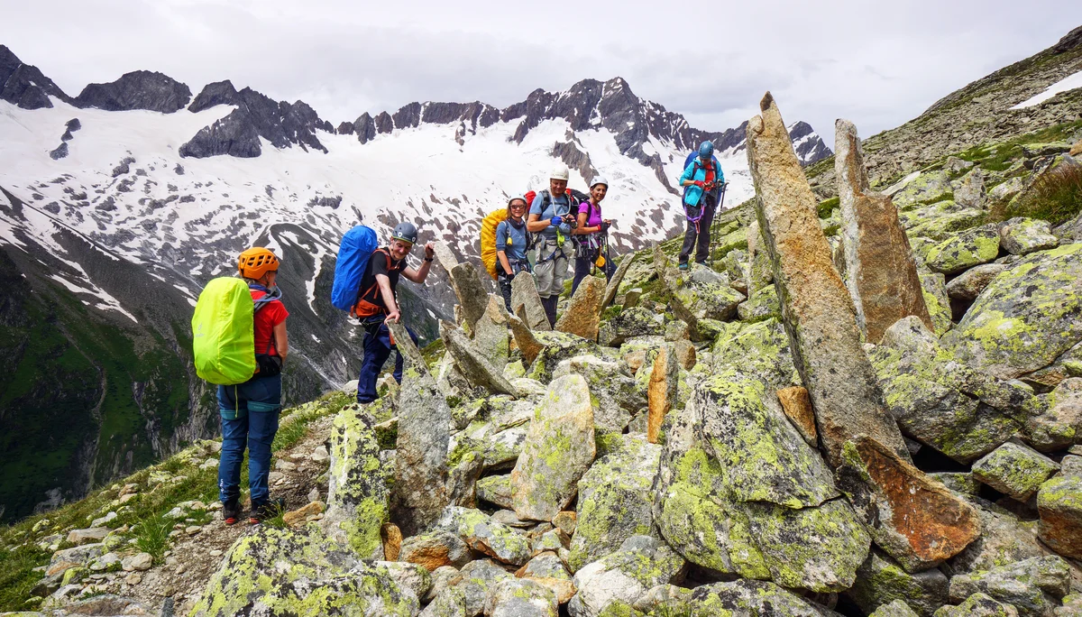 Granitstelen auf dem Salbit-Höhenweg | © R. Kappler