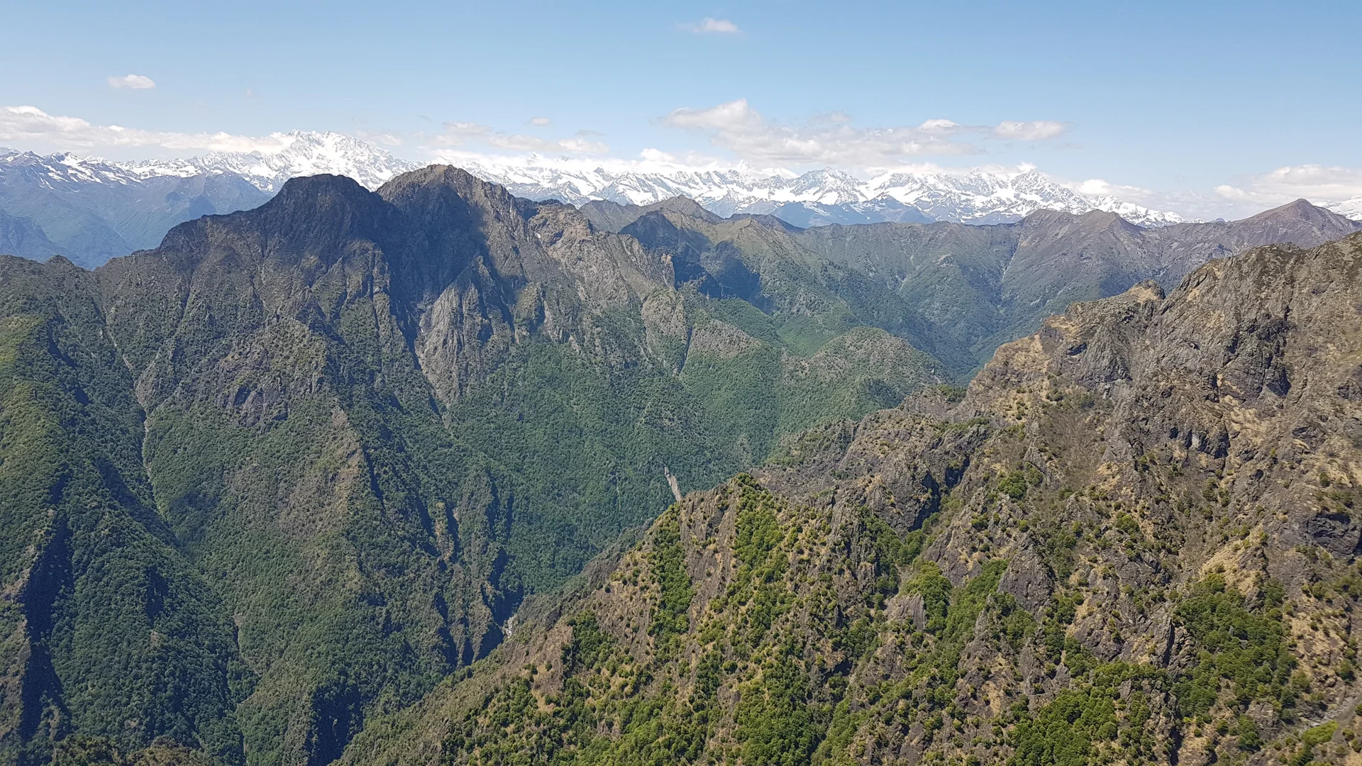 Sicht vom Monte Rosa bis zum Matterhorn | © Steck