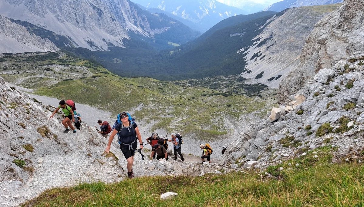 Aufstieg an der Mannlscharte | © privat