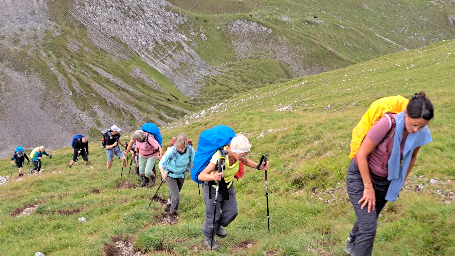 im Aufstieg zur Stempeljochspitze | © privat