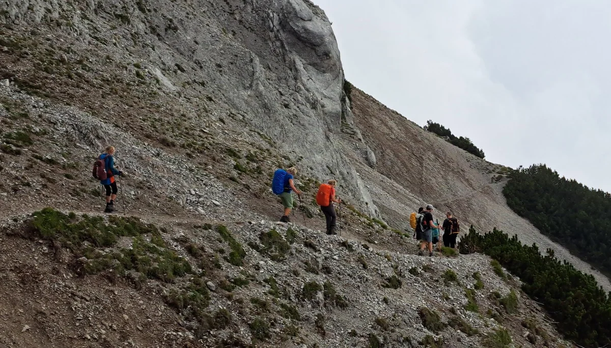 im Abstieg unterhalb der Thaurer Jochspitze | © privat