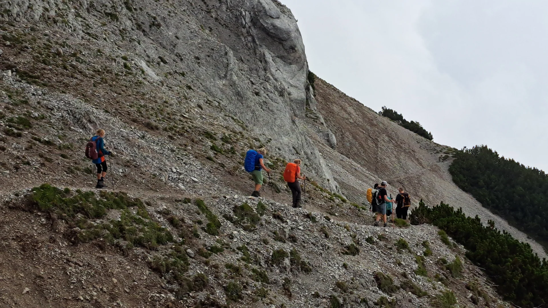 im Abstieg unterhalb der Thaurer Jochspitze | © privat