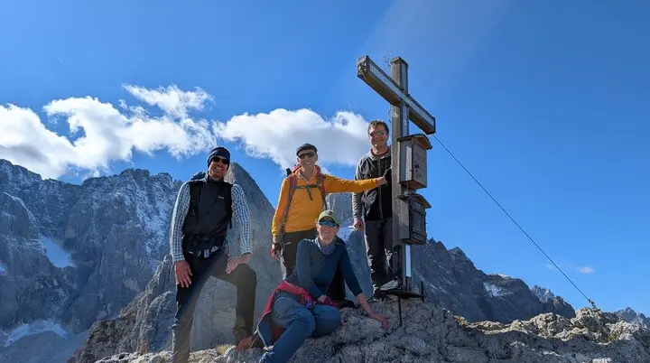 Am Gipfel des Arzalpenkopfes | © Andreas T.