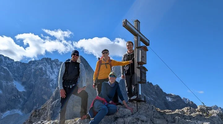 Am Gipfel des Arzalpenkopfes | © Andreas T.