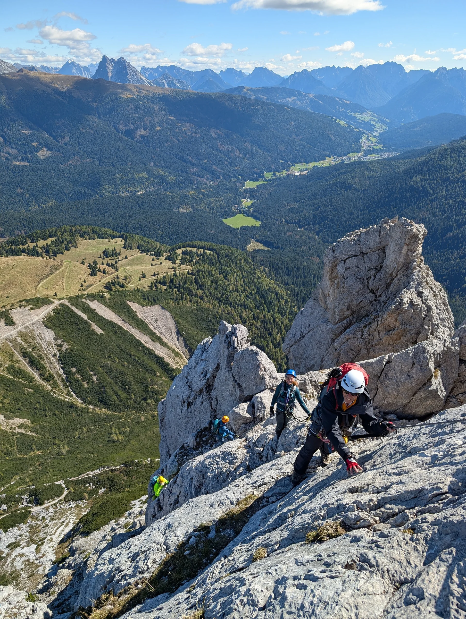 Im Klettersteig Arzalpenturm | © Andreas T.