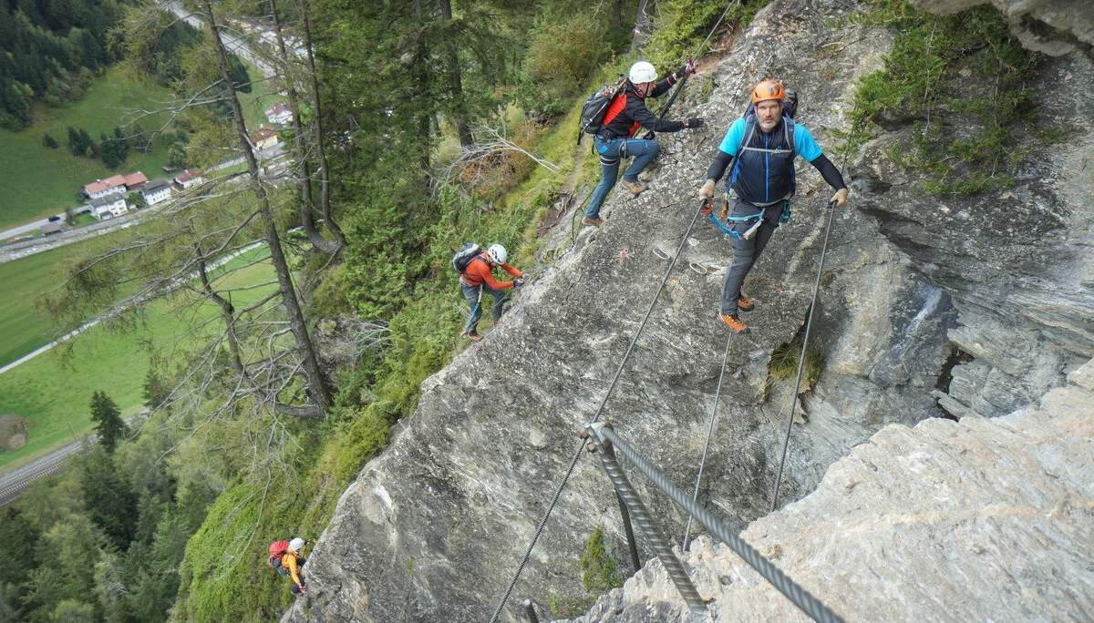 Zweite Seilbrücke im Peter-Kofler-Steig | © Rudi K.