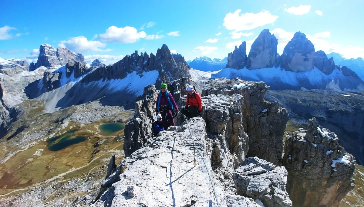 Am Gipfelgrad des Toblinger Knoten | © A.Gröbner