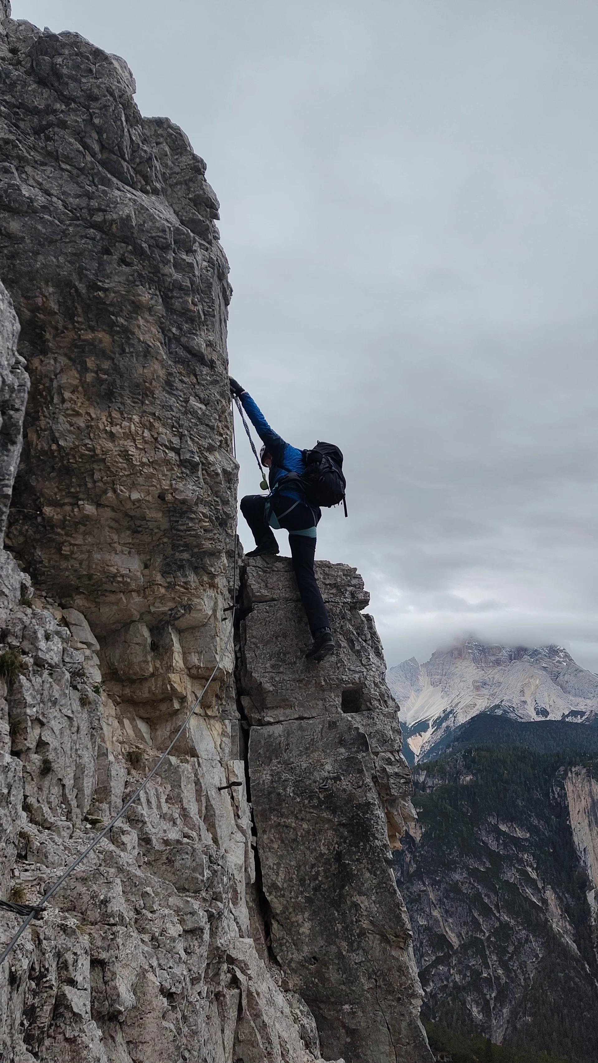 Stufe im Hauptman-Bilgeri-Klettersteig | © S.Schön