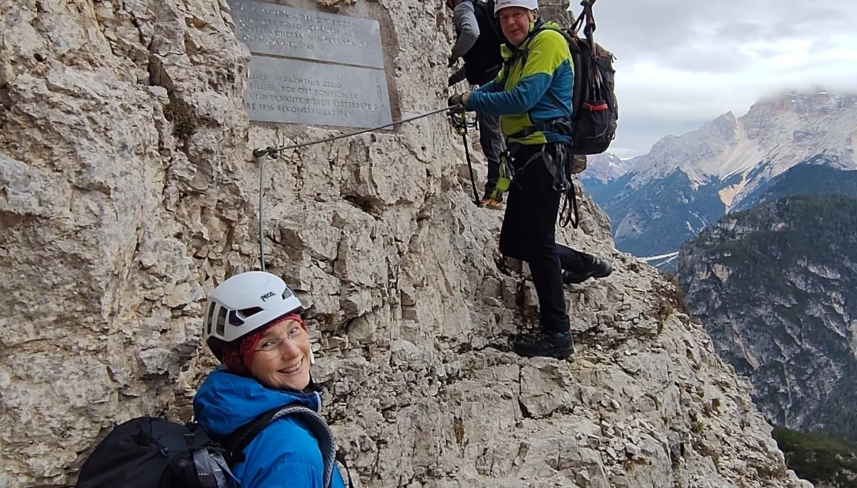 Einstieg in den Hauptmann-Bilgeri-Klettersteig | © S.Schön