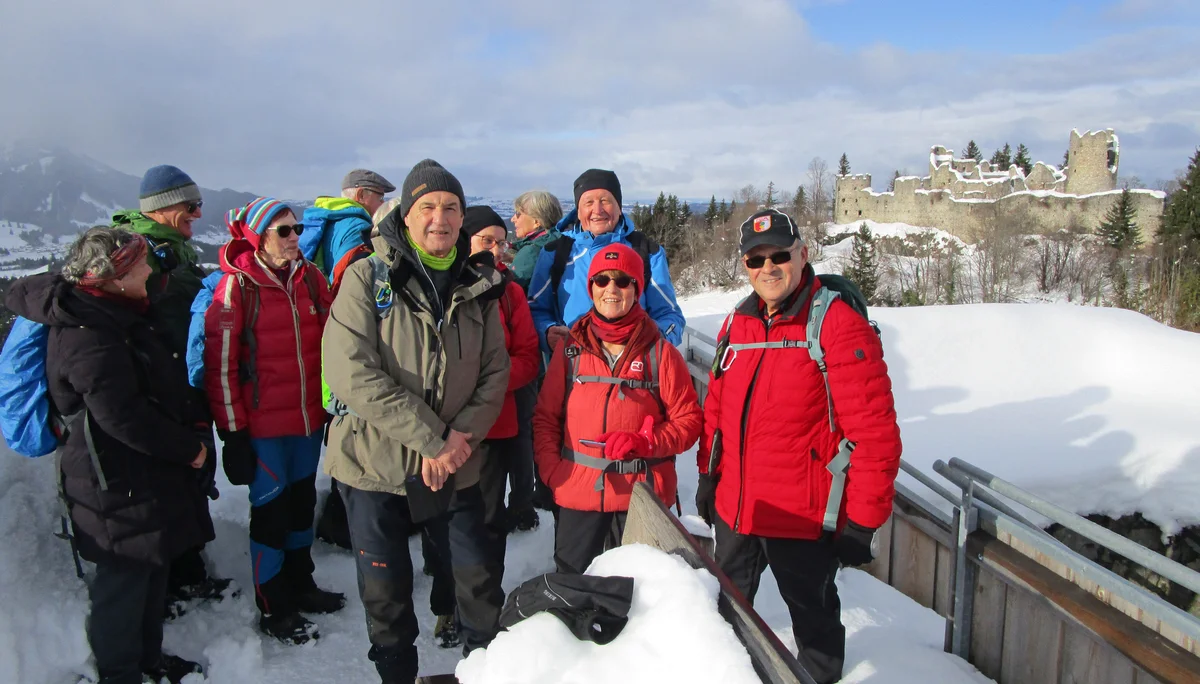 Auf der Ruine Eisenberg | © DAV Augsburg Senioren