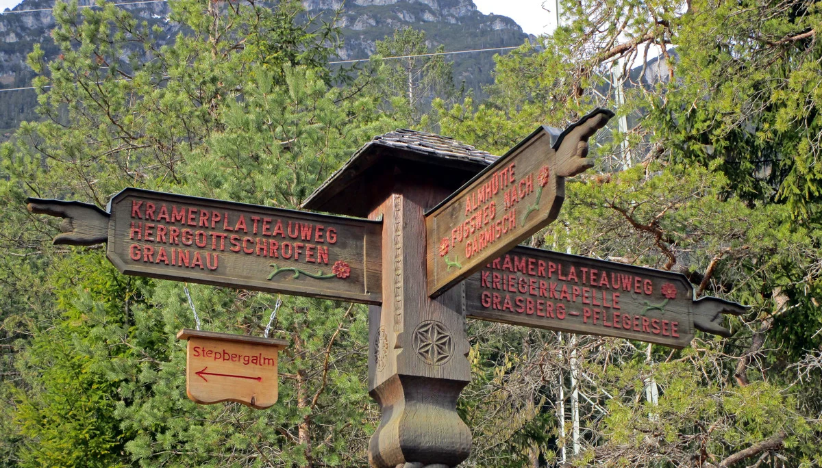 4 Km bis Bahnstation Untergrainau | © DAV Augsburg Senioren