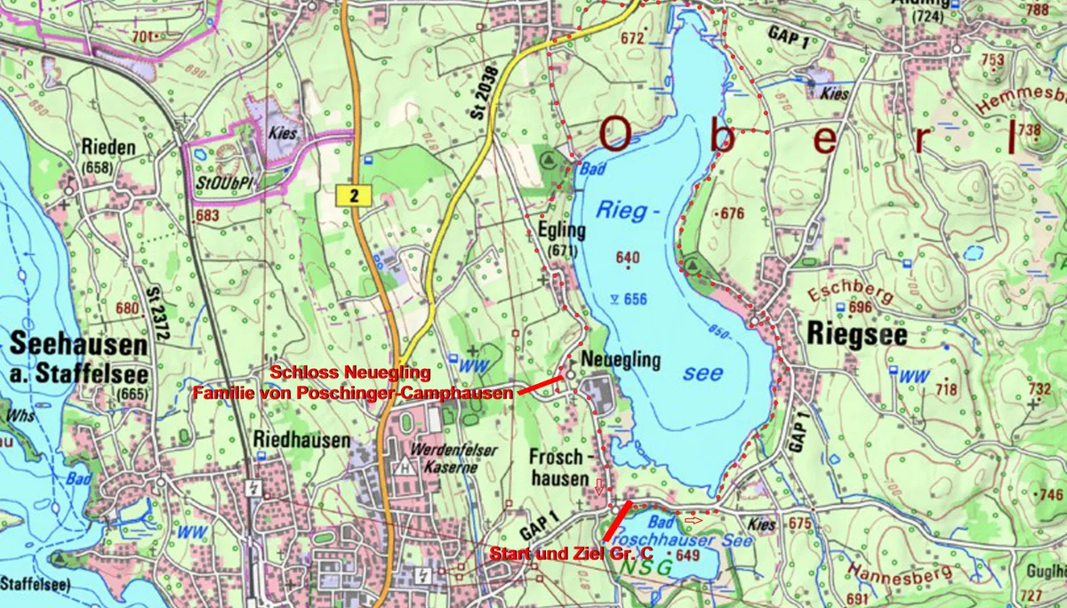Start am Froschhauser See | © DAV Augsburg Senioren