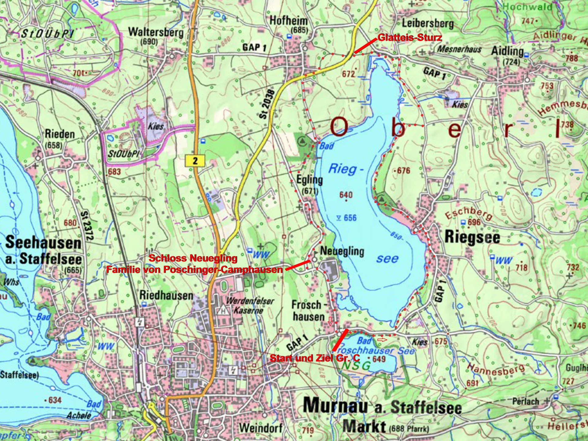 Start am Froschhauser See | © DAV Augsburg Senioren