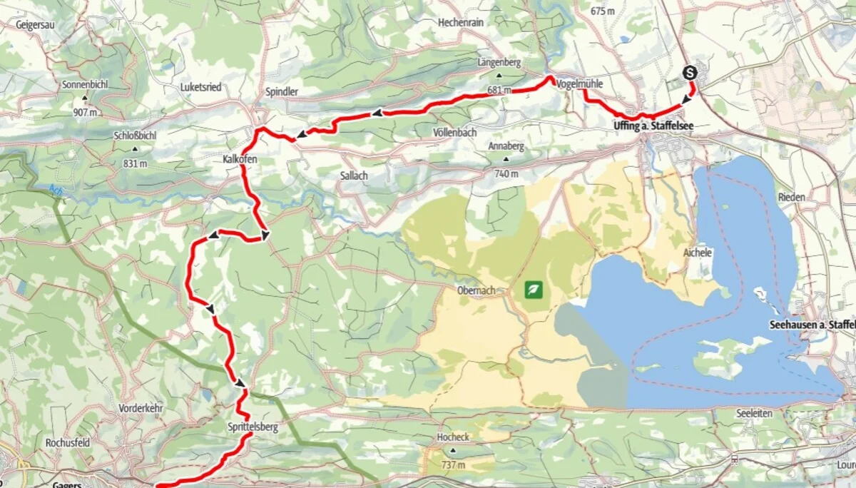 Route Uffing - Schöffau - Bad Kohlgrub | © DAV Augsburg Senioren