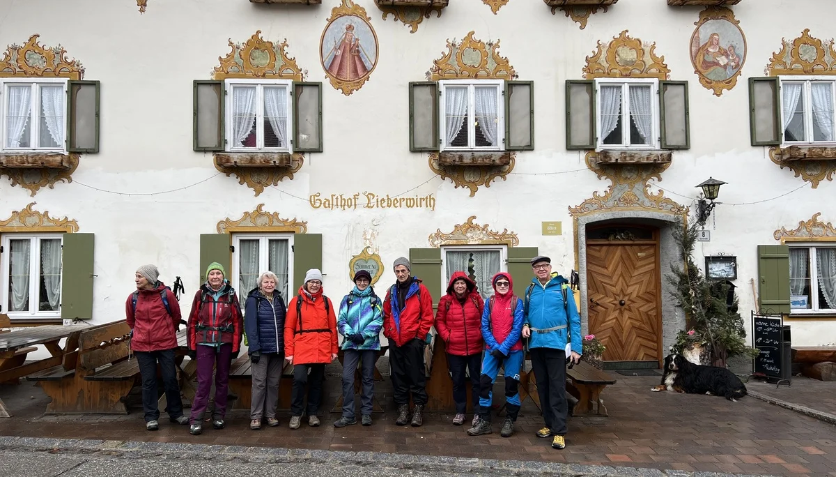 Schöffau - vor dem Gasthof Lieberwirth | © DAV Augsburg Senioren