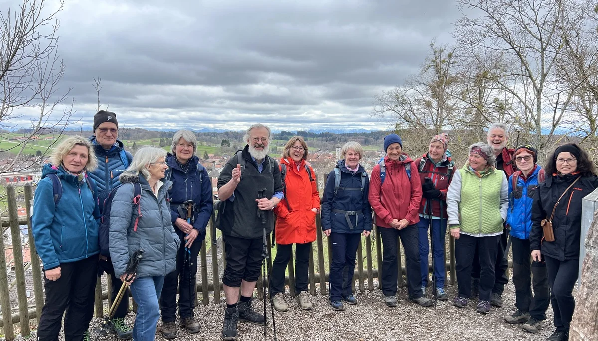 Blick von der Aussichtsplattform im Kloster Andechs nach Süden | © DAV Augsburg Senioren