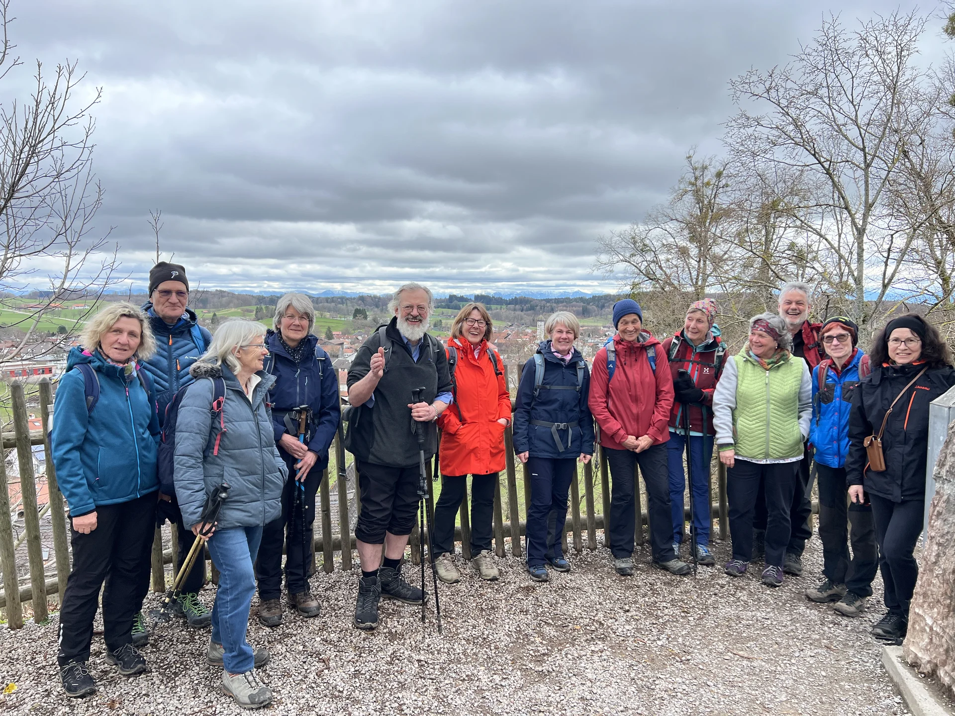 Blick von der Aussichtsplattform im Kloster Andechs nach Süden | © DAV Augsburg Senioren
