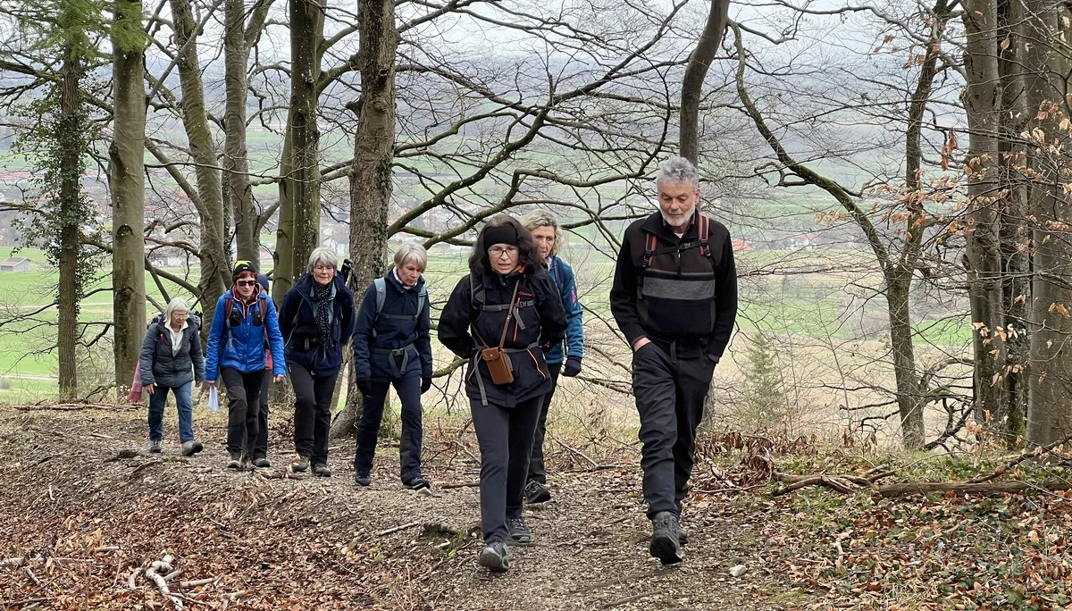 Bei Pähl - Aufstieg auf den Höhenrücke in Richtung Andechs | © DAV Augsburg Senioren