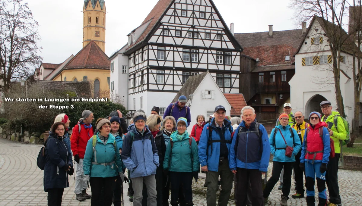 Start in Lauingen | © DAV Augsburg Senioren
