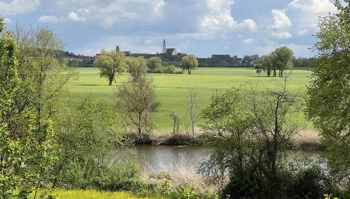 Wörnitzauen bei Donauwörth - Blick auf Donauwörth | © DAV Augsburg Senioren