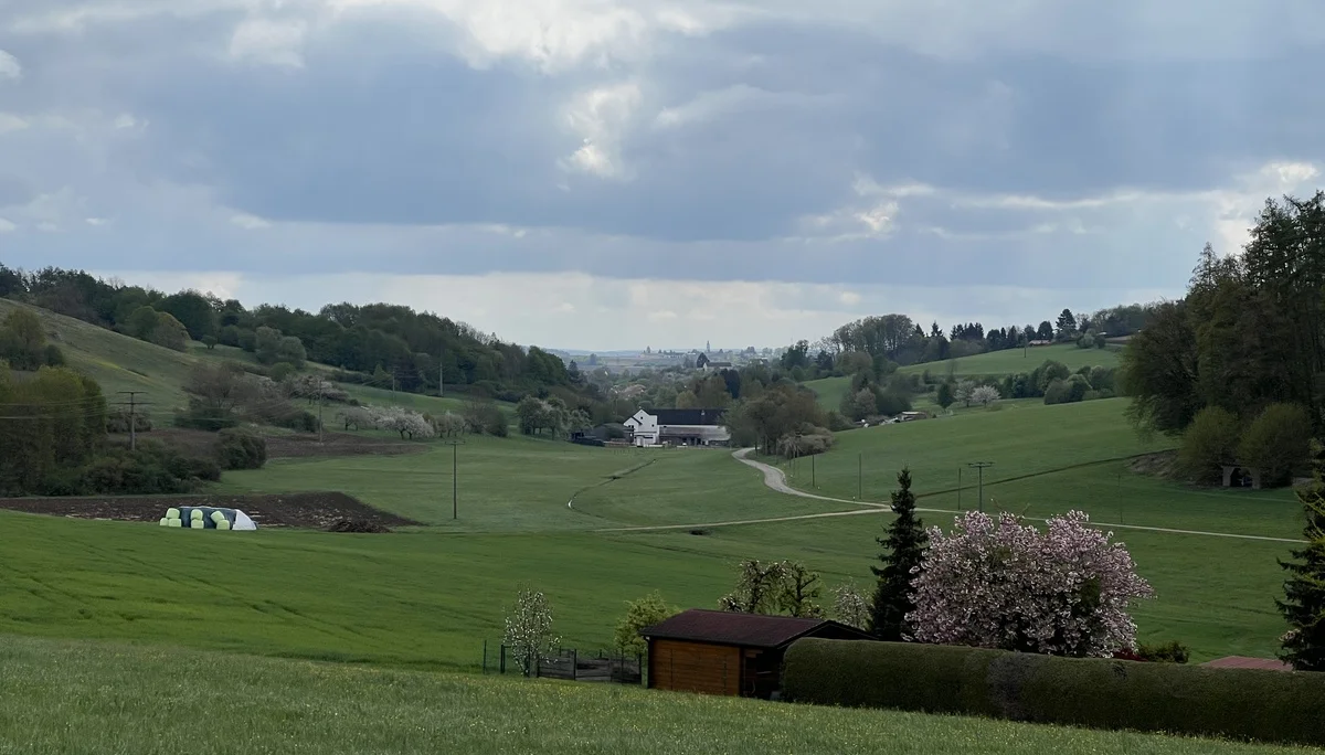 Bei der Oberen Reismühle - Blick ins Wörnitztal, am Horizont unser Ziel Donauwörth | © DAV Augsburg Senioren