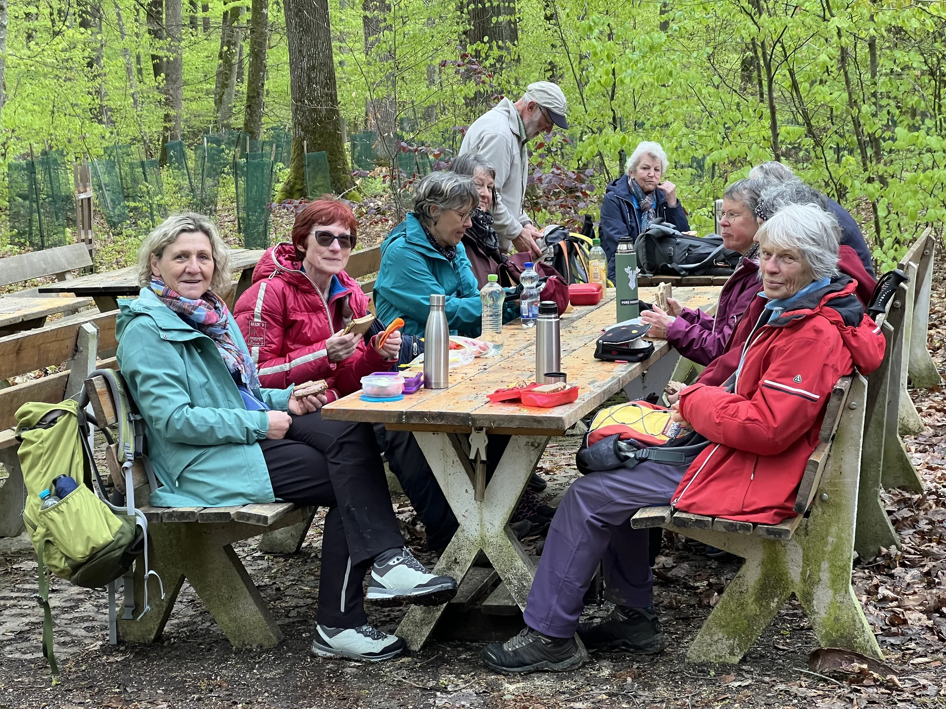 Mittagsrast am Rastplatz Eichbühl | © DAV Augsburg Senioren