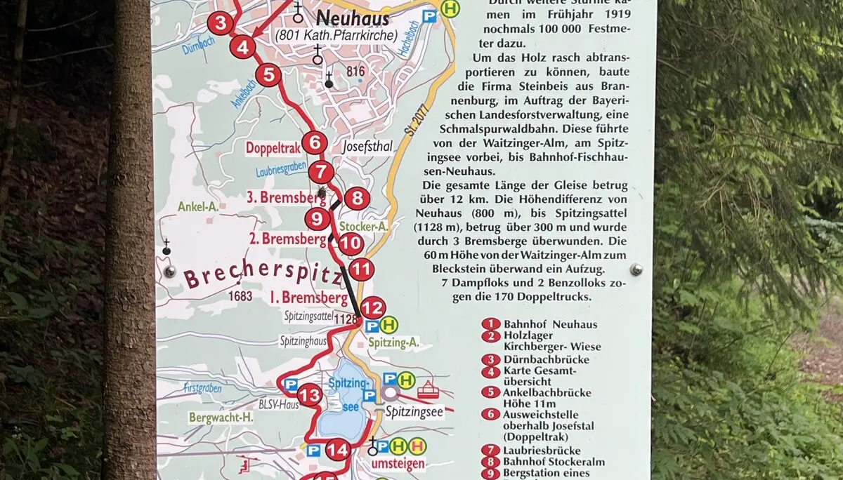 Infotafel Bockerlbahn | © DAV Augsburg Senioren