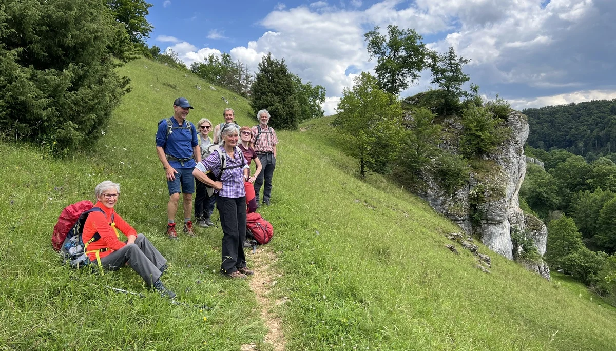 Ein letzter Anstieg zu den Pfahläckern vor Dollnstein | © DAV Augsburg Senioren