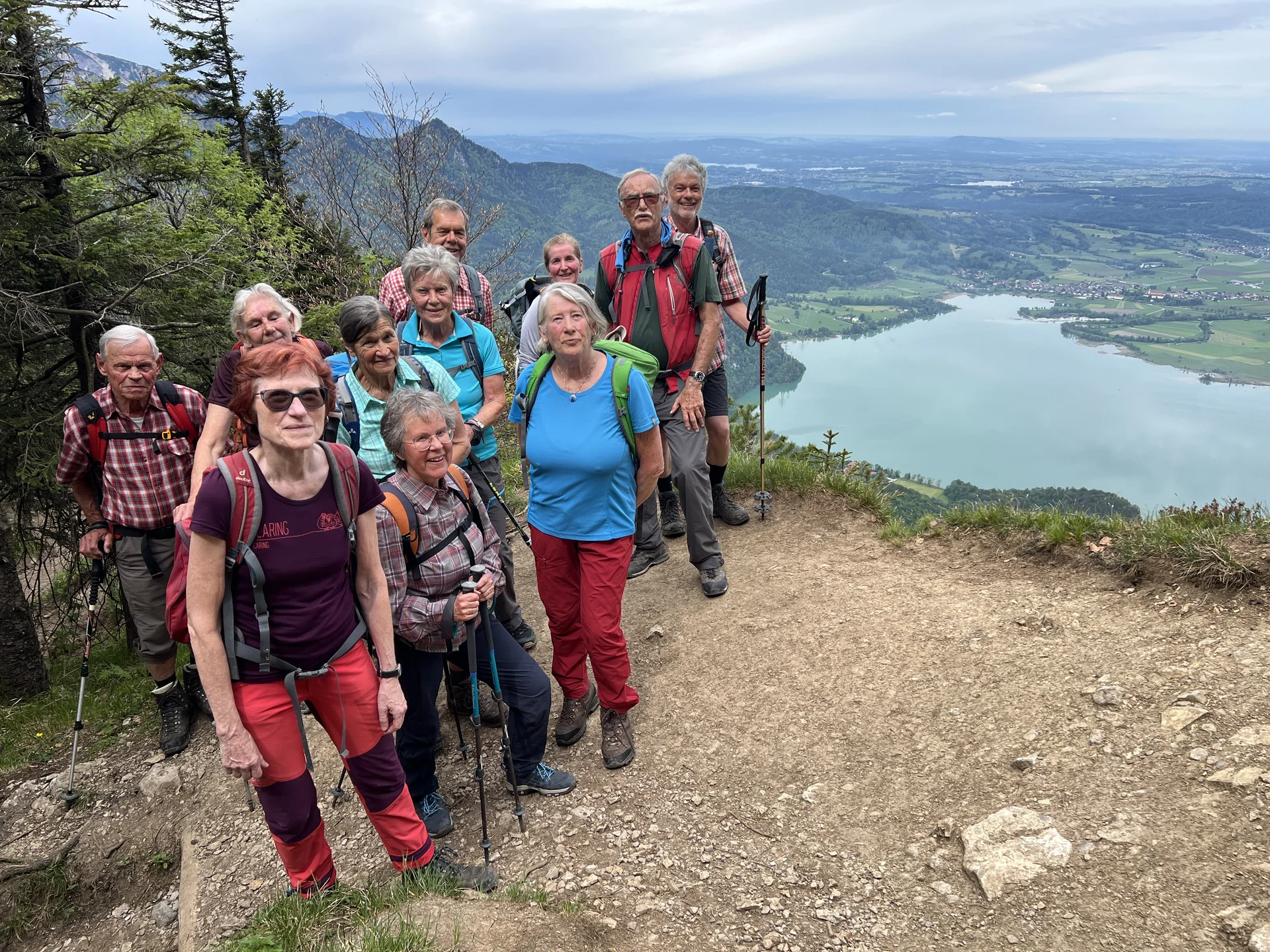 Aufstieg zum Jochberg - Gruppe A mit Kochelsee | © DAV Augsburg Senioren