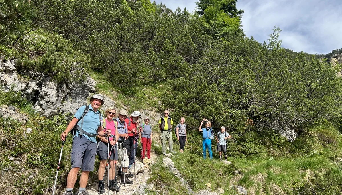 Die ersten Meter auf dem Bernadeinsteig - abseits vom Trubel | © DAV Augsburg Senioren