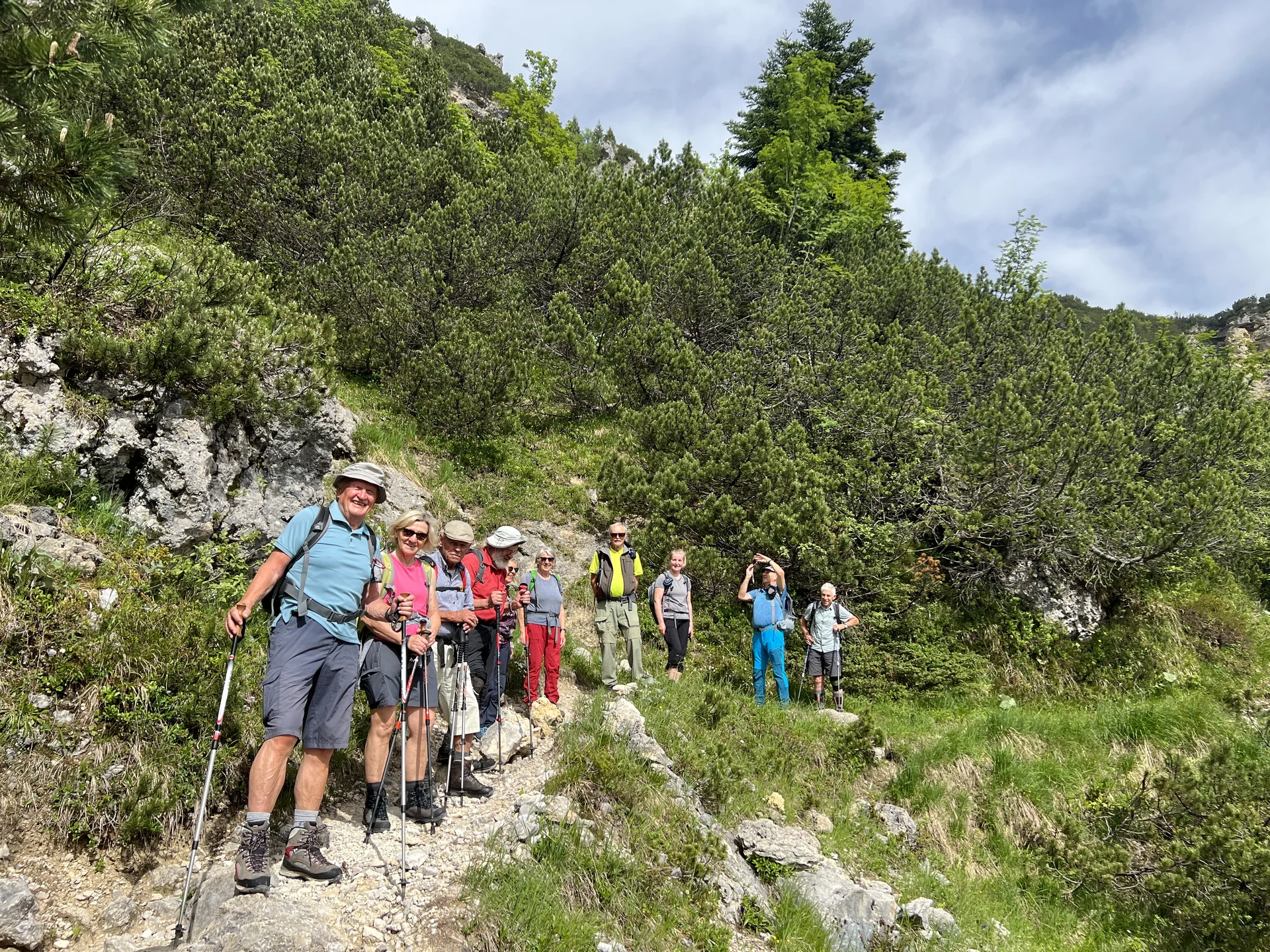 Die ersten Meter auf dem Bernadeinsteig - abseits vom Trubel | © DAV Augsburg Senioren