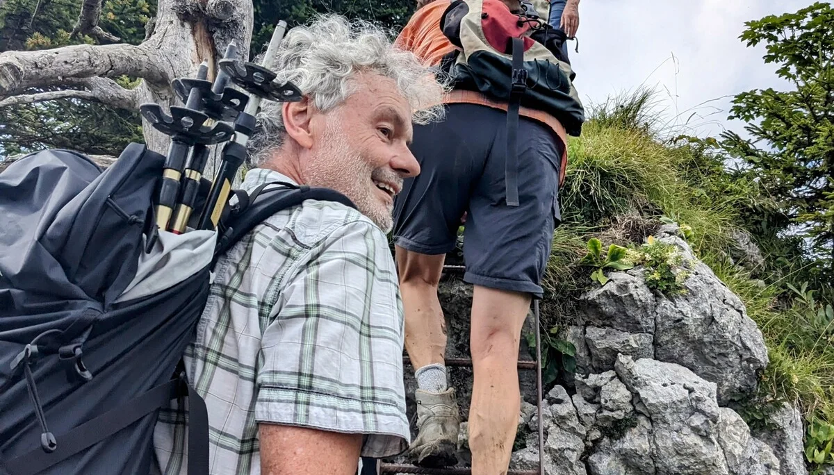 Ein Leiter(chen) zum Abschluss des Felsenwegs | © DAV Augsburg Senioren
