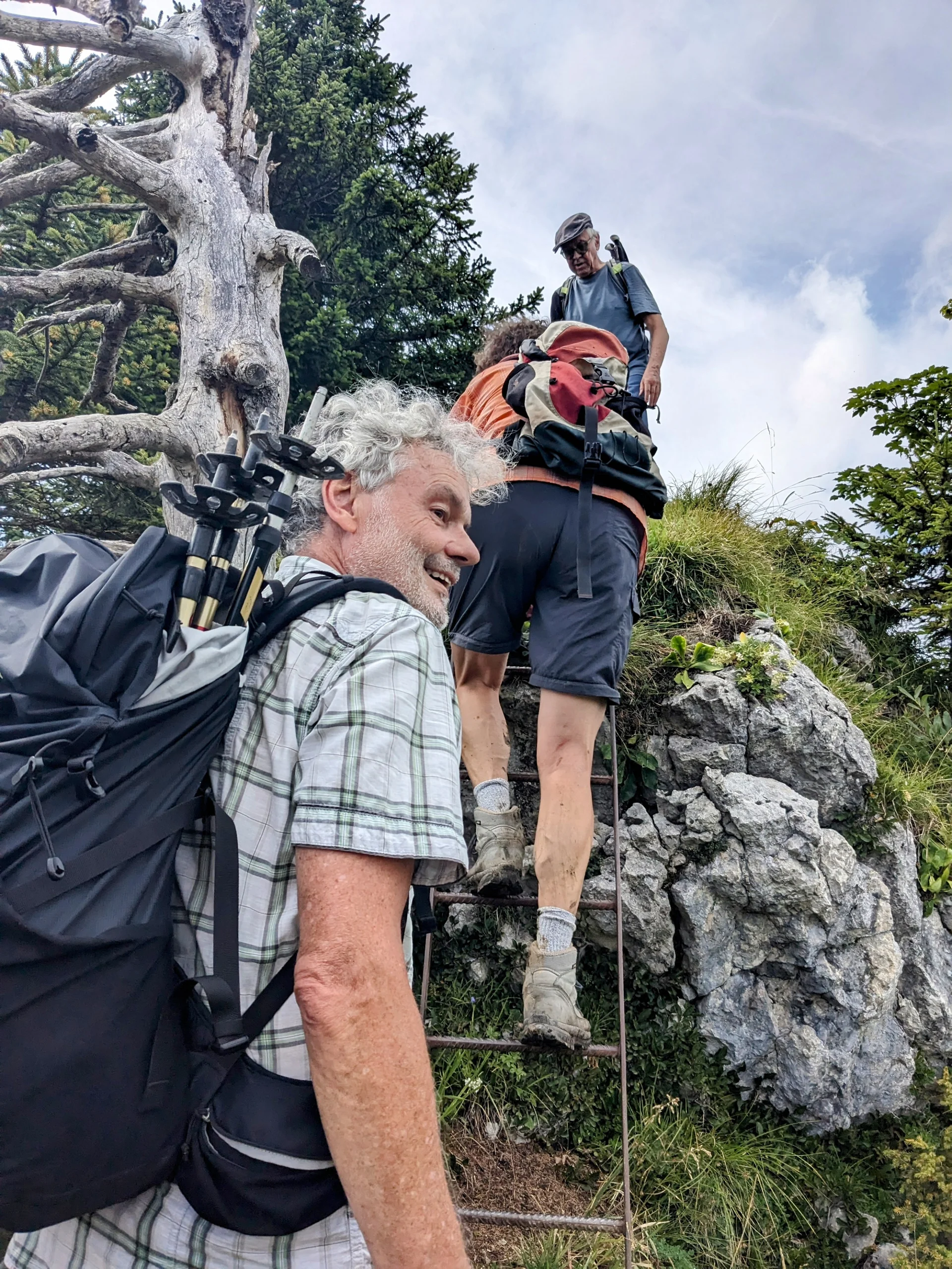 Ein Leiter(chen) zum Abschluss des Felsenwegs | © DAV Augsburg Senioren