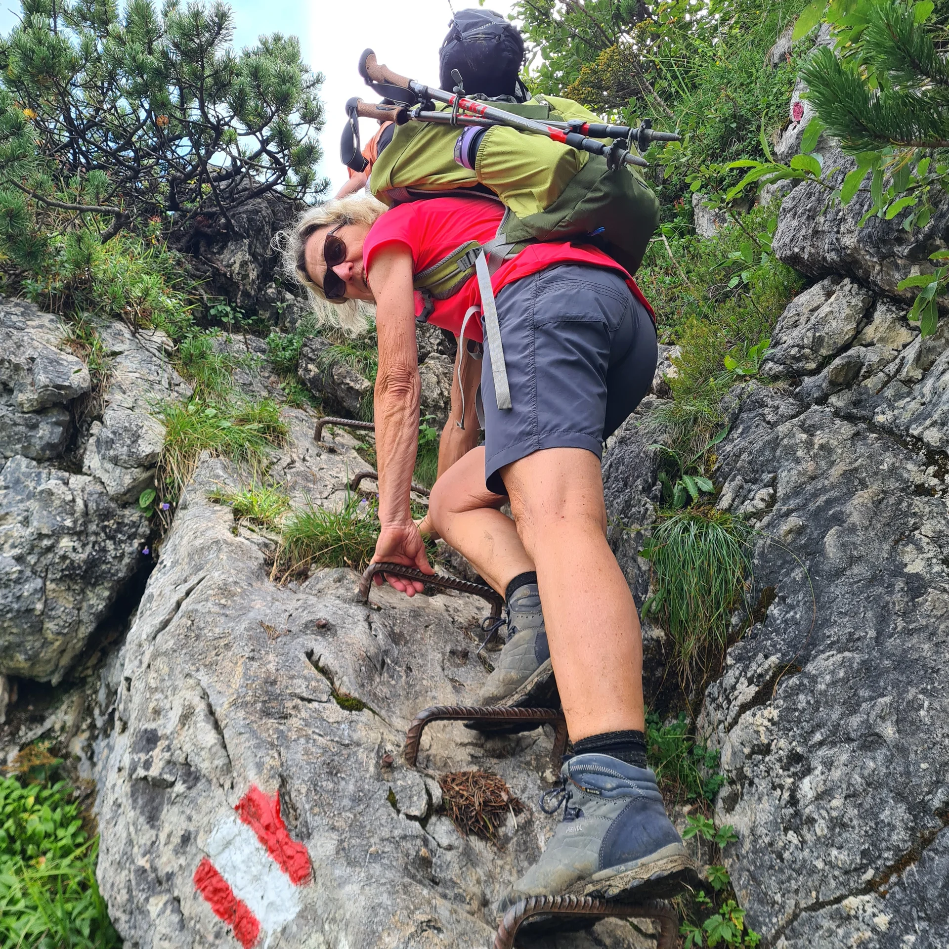 Gute Markierung und sichere Tritte | © DAV Augsburg Senioren