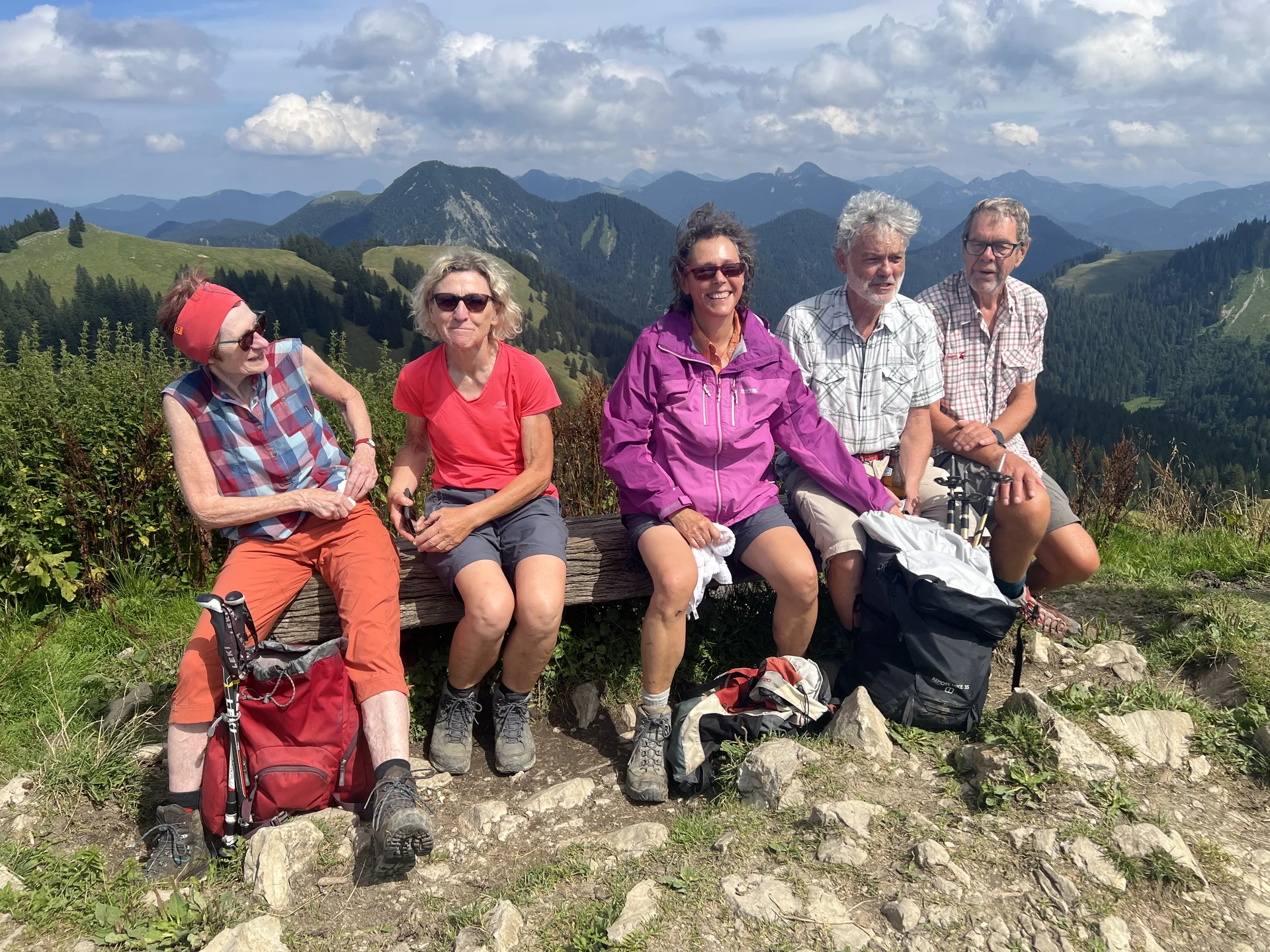 Glückliche Momente am Gipfel | © DAV Augsburg Senioren