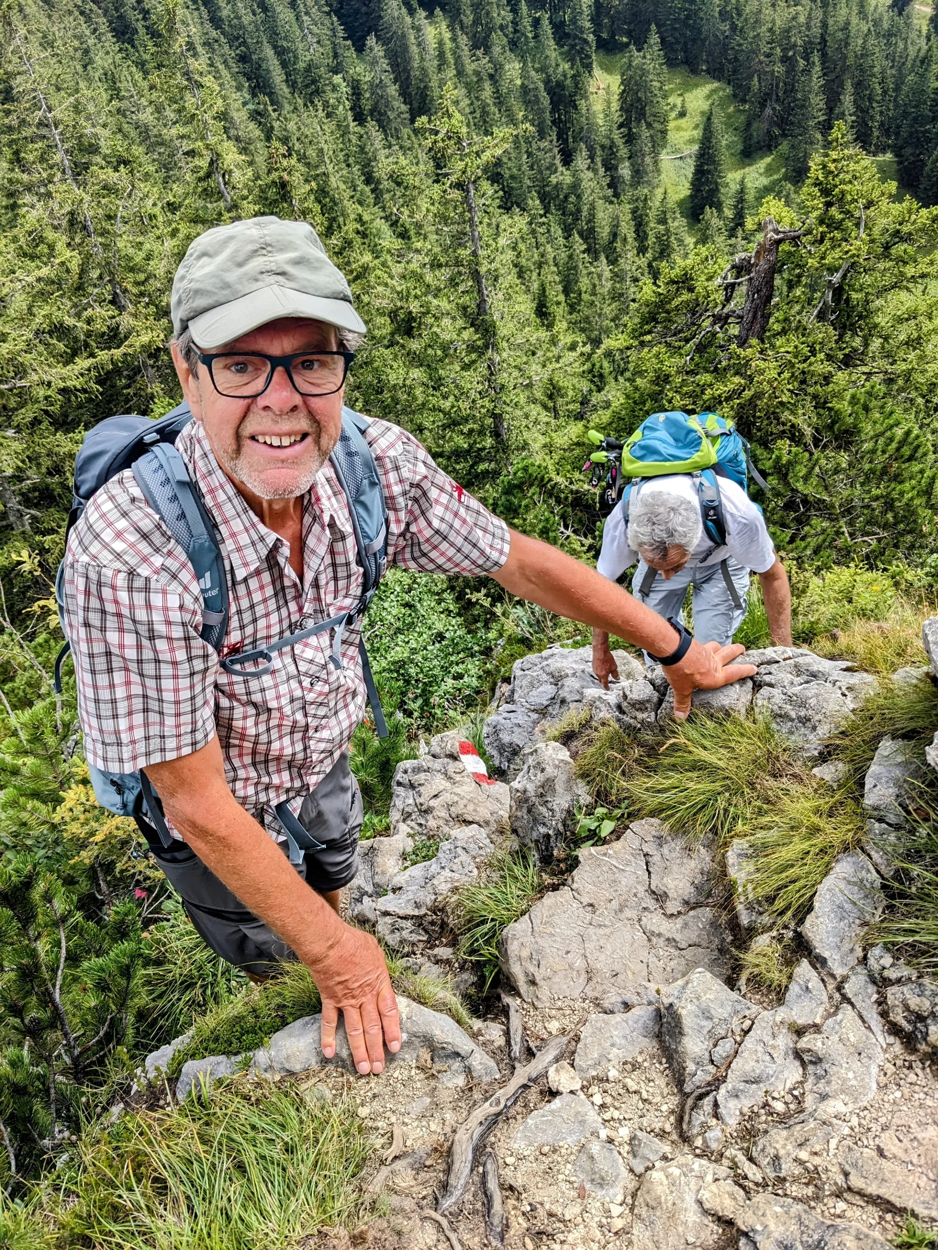 Und immer gut festhalten | © DAV Augsburg Senioren