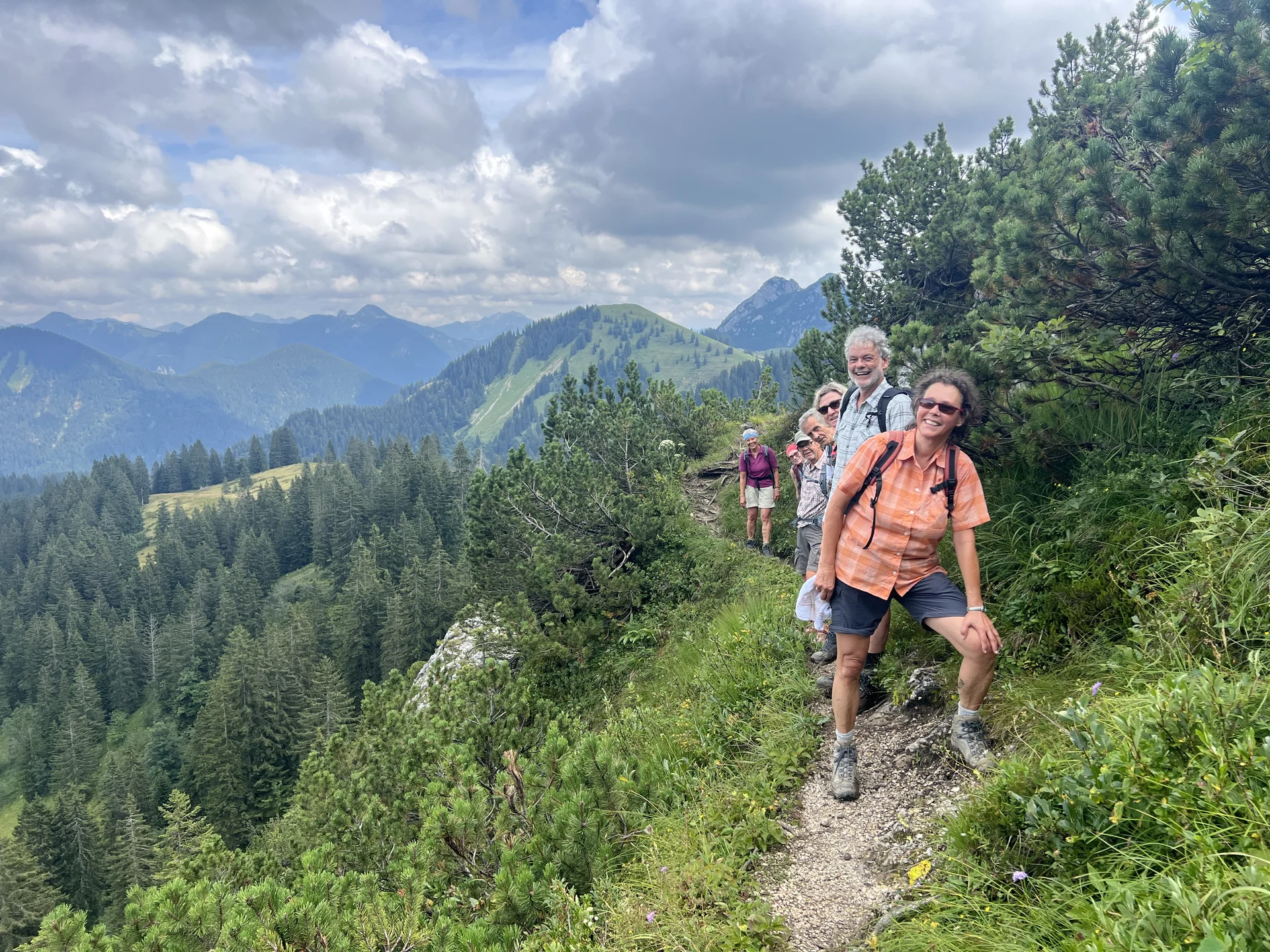 Ein kurzer flacher Wegabschnitt | © DAV Augsburg Senioren