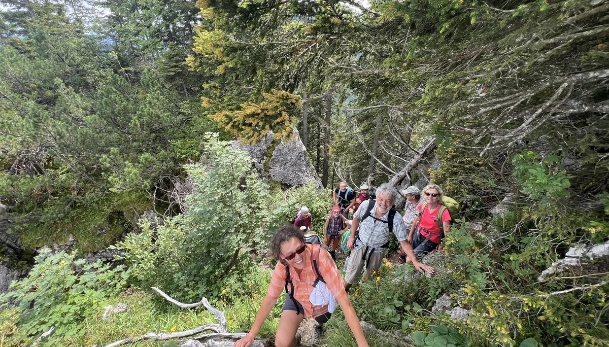 Dann geht es nach oben | © DAV Augsburg Senioren