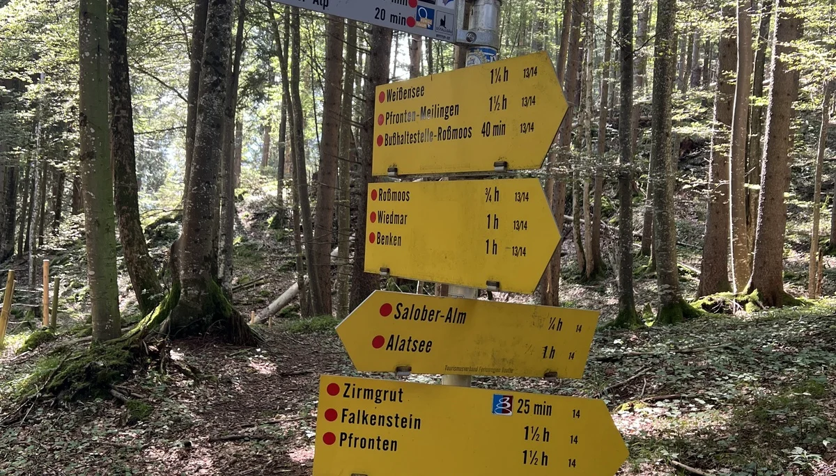 Wegweiser am Zirmgrat | © DAV Augsburg Senioren